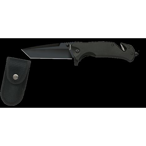 Couteau pliant Albainox tanto noir lame tanto