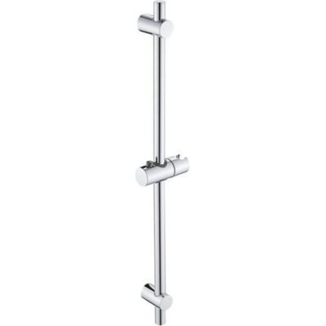 Barre de Douche Acier inoxydable Ensemble de Douche 68cm Avec Support de Douche Dimensions 68 x 2,2 cm, chromé
