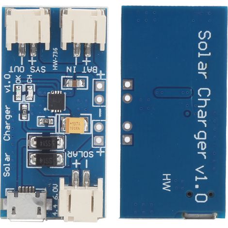 Mini carte de charge solaire pour batterie au lithium, module de charge USB CN3065 500 mA CC 4,4-6 V (1/5)