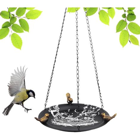 1 Abreuvoir Oiseaux,Bol Métal Anti-rouille,Bain Extérieur,Jardin Balcon