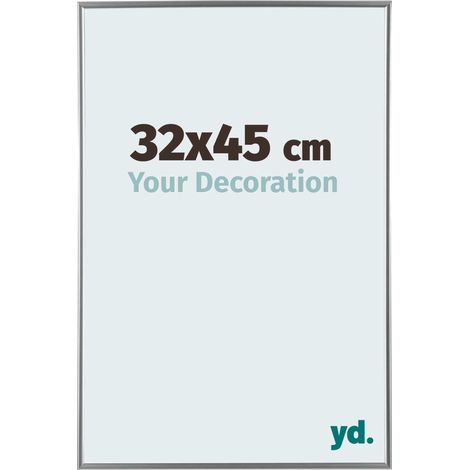 yd. - Cadre photo 32x45 - Argent Brillant - Plastique - Evry