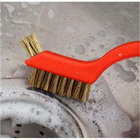 Brosse Métallique - Acier Inoxydable Laiton Carbone Nylon - Pour Nettoyage Soudure Décapage Rouille - 3 Pièces (1/5)