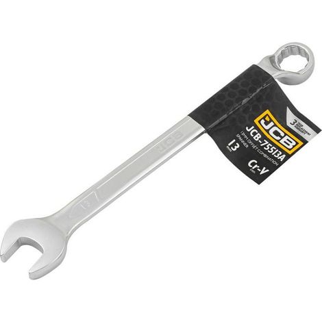 Llave de boca y anillo de 13 mm con ángulo de 75 grados