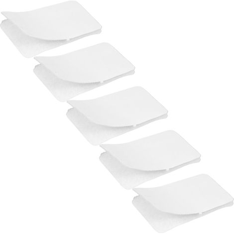 5 paires de patins adhésifs antidérapants en PVC clair pour coussins (1/5)