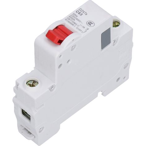 Miniatur-Leistungsschalter 1P 63A DZ47s C63, Niederspannungs-Ableitstromschutz, 230V/400V pneumatischer Schalter, wasserdichter modularer Leistungsschalter. (1/5)