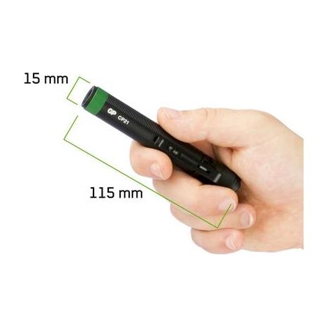 Linterna LED tipo bolígrafo GP Battery CP21 de 20 lúmenes con 1 pila AAA (1/5)