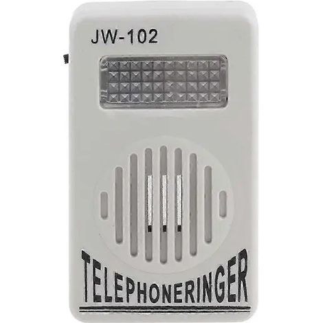 Amplificateur de téléphone, sonnerie, haut-parleur, support mural, lampe stroboscopique, son extra fort (1/5)