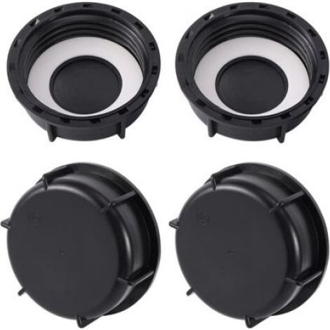 Lot de 3 S100x8 IBC Bouchon Cuve,Raccords Robinet Tuyau,Raccord Cuve 1000 litres,pour Vanne Cuve 1000l,Reservoir eau de Plui (1/4)
