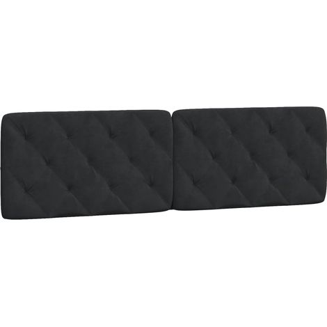 Maison Exclusive - Cuscino Testiera Nero 180 cm in Velluto