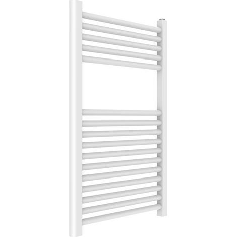 Sèche-serviettes hydraulique, blanc RAL 9010, dimensions 770 x 500 mm Ercos Opera ASOPEF901005000770 H770 L500 Z 450 (1/3)