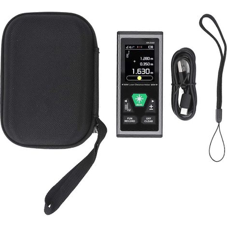 Télémètre laser double rechargeable USB, outil de mesure laser numérique multifonctionnel de haute précision SWDG60 (1/5)