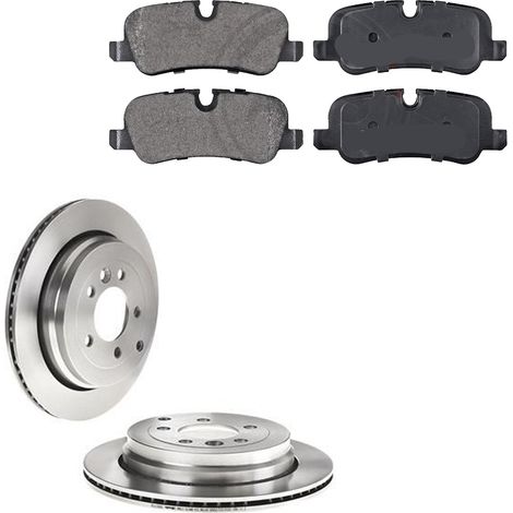 KIT FRENI POSTERIORI compatibile con LAND ROVER DISCOVERY III (L319) , IV (L319) - DISCHI + PASTIGLIE OEM: FDB1613 / 17665 /SOSTITUZIONE DIRETTA/BASSA POLVERE/SILENZIOSO (1/5)