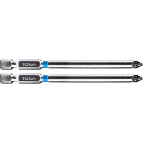 FORTUM Pozidriv-Kreuzbohrer, 2er-Set, PZ 1 x 90 mm, S2 4741321