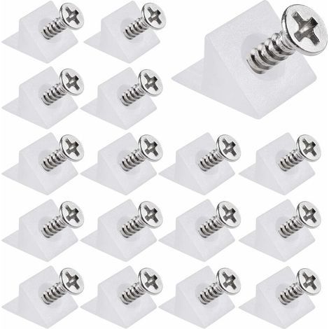 Ulisem Supports de Tiroir Arrières en Plastique, Kit de Réparation de Tirroit avec Vis, Renforts de Tiroir pour Meubles, Kit de Réparation d'Affaissement(100PCS)Ephé (1/5)