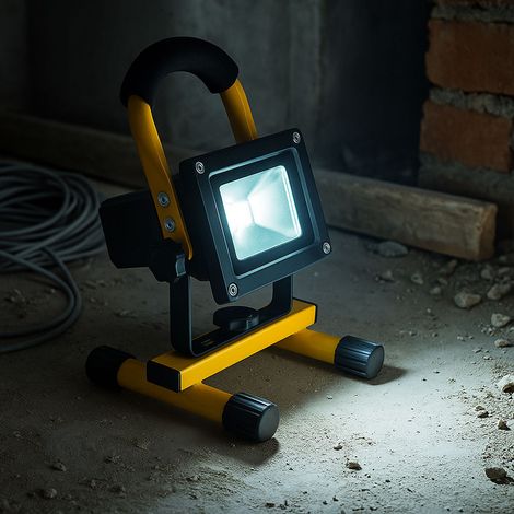 LED Baustrahler Lampe Leuchte Fluter USB AKKU IP54 Dreh- und schwenkbar