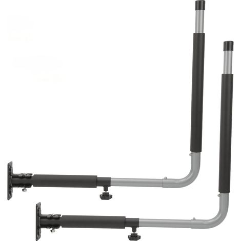 Support mural pliable télescopique pour coffre de toit, 50 kg, crochets de rangement kayak, canoë, planche de surf (1/5)
