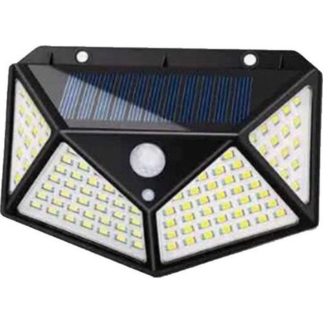 Lampe solaire extérieure étanche IP65 à 100 LED - Lot de 1-AquaForge (1/5)