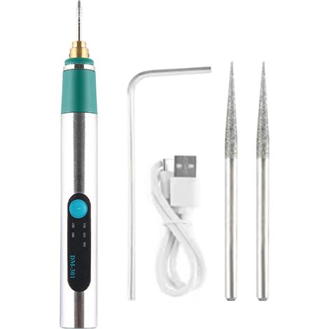 Stylo de gravure pour les matériaux - Kit d'outils rotatifs Crave 4,92 pouces Outil sculpture rotatif électrique, machine avec réglage 3 vitesses, graveur (1/5)