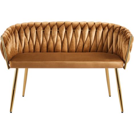 Canapé SF2-FX (G) velours marron (1/4)
