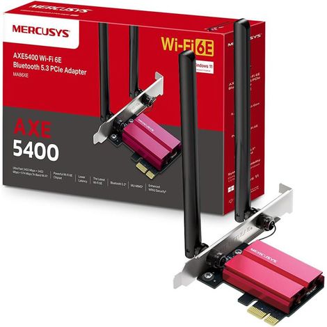 Mercusys TP-Link MA86XE V2 PCIe Adattatore AXE5400Mbps