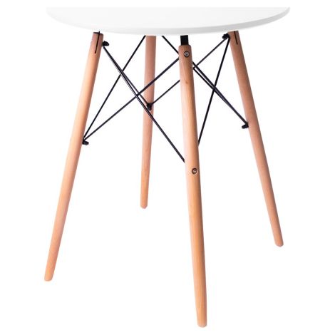 Table à manger Aga 60 cm Blanc (1/5)