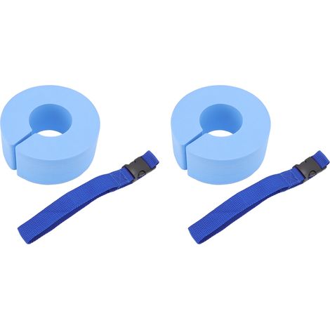 2 Pièces Brassards de Natation Épais Bébé, Anneaux Flottants en Mousse EVA pour Enfants, Équipement de Nage Bleu (1/5)