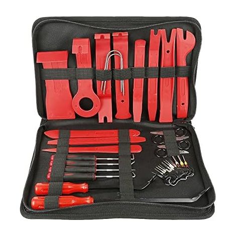 35Pcs Auto Kit de Outils Démontage en Plastique Installation Réparation Voiture Interieur pour Audio Garniture Tableau Bord Panneau Porte - (1/5)