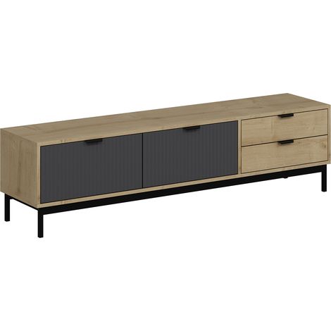 Mueble De Tv Con Almacenamiento Color Roble (1/4)