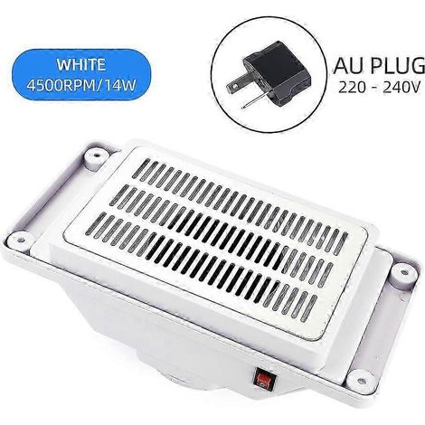 Aspirateur de poussière d'ongles intégré HaKeLai SD-39C avec ventilateur puissant et aspiration haute vitesse, pour manucure, 3 sacs à poussière inclus. (1/4)