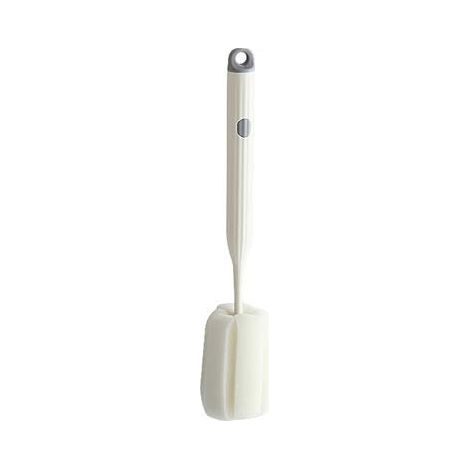 Brosse De Nettoyage Pour Verres - Tête Souple En Éponge ABS - Pour Verres À Eau Et À Vin - Lot De 1 (1/5)