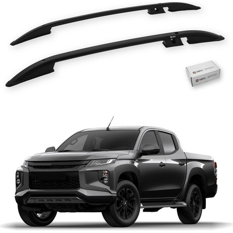 TURTLE kompatibel mit Mitsubishi Triton (Mk5) 2015-2025 Dachreling Crown Schwarz (1/5)
