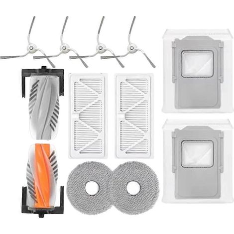 12 accessoires de nettoyage pour DJI ROMO S, ROMO A et ROMO P : brosse principale, filtre et sacs à poussière. (1/5)