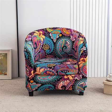 Funda elástica para sillón, Funda resistente para sillón (incluye funda para cojín de asiento), Funda antideslizante para asiento tipo butaca (1/5)