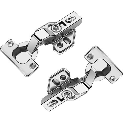 Verstellbare Scharniere für Küchenschränke, Scharniere mit Soft-Close-Funktion für verdeckte Türen, 2 Stück (1/4)