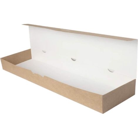 Scatola di carta per casseruole 38x11x6cm kraft 100 pezzi