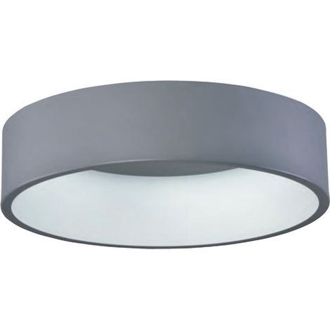 Plafón LED Redondo Gris 50W 4200K: Iluminación Clara y Elegante