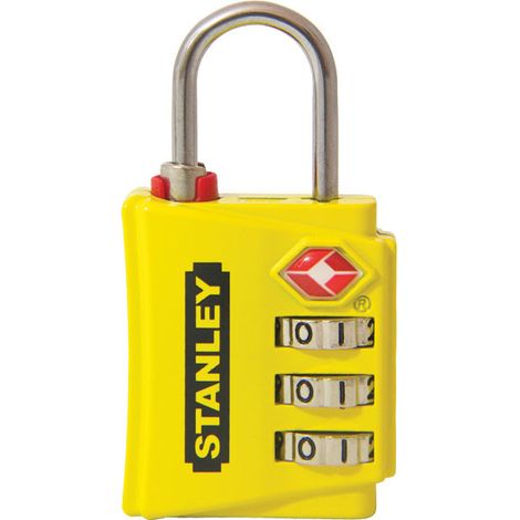Cadenas jaune à code approuvé TSA Stanley (1/5)