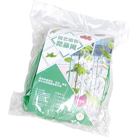 Filet grimpant pour plantes, jardin, culture potagère, clôture en nylon, filet de jardinage, treillis, 0,9 x 1,8 mètre (1/4)