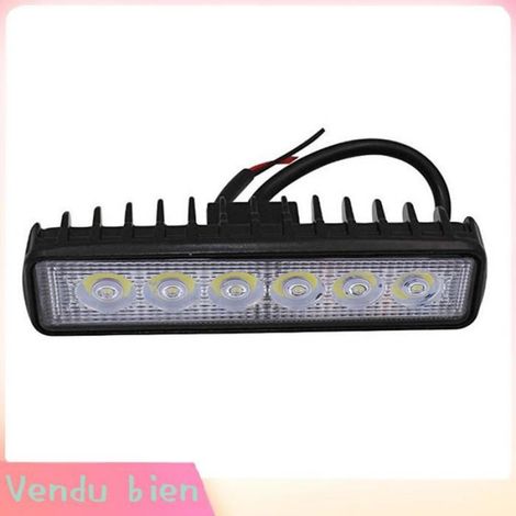 Projecteur LED Moto - 18 W - 800 lm - Température Couleur 6500 K à 7500 K - Lumière Blanche - Pour Éclairage Routier - 1 Pièce (1/5)