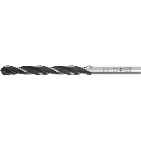 Broca forte 9.0x125 mm acero HSS duradera