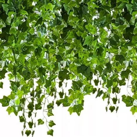 Guirlande artificielle de lierre 25,2 m, lot de 12 × 2,1 m (1/2)