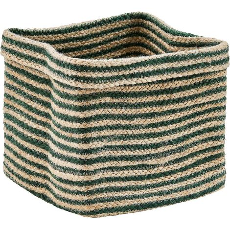 Panier de rangement Tito en jute 30x30cm - Atmosphera créateur d'intérieur (1/3)