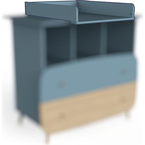 Table à langer pour commode Firmiana 96 x 71,7 x 11,5 cm Bleu (1/5)
