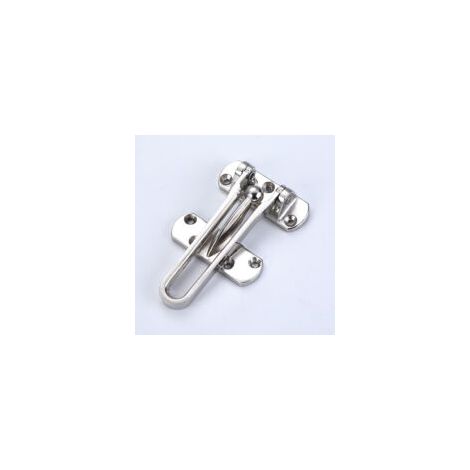 Pestillo de puerta para seguridad del hogar, barra giratoria, cerraduras de entrada secundarias para casas, hoteles y apartamentos (plateado) - Crezuo