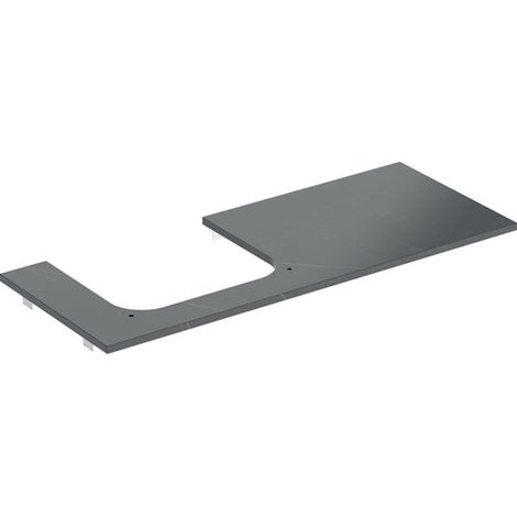 Geberit ONE Plaque de lavabo, découpe à gauche, pour lavabo à (1/2)
