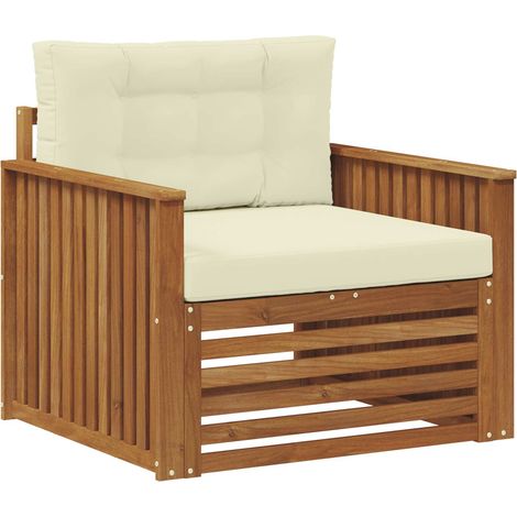 Maison Exclusive - Outdoor-Sofa Massives Akazienholz und Polyeste