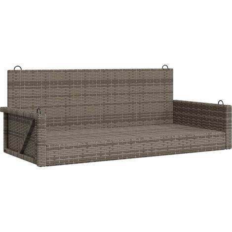 Maison Exclusive - Panchina Dondolo Grigia 119x56x48 cm in Polyrattan