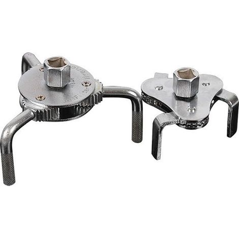 SHINING HOUSE Llave para filtro de aceite Llave para filtro de tres garras Llave para filtro colector de aceite Accionamiento 13 mm 2 piezas (1/3)