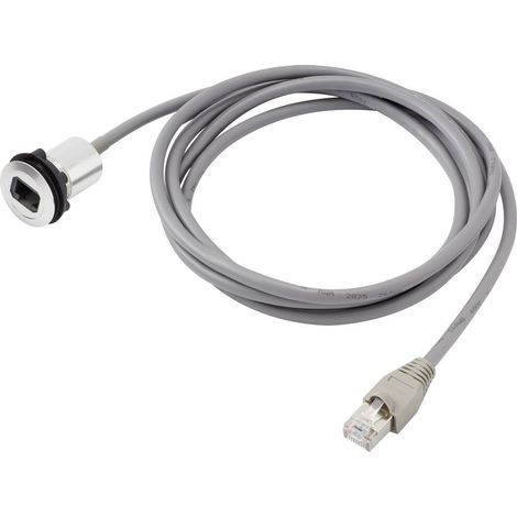 Embase RJ45 femelle TRU COMPONENTS RJ45-01 1408770 RJ45 embase femelle, mâle, droit Pôle: 8P8C argent 1 pc(s) (1/2)