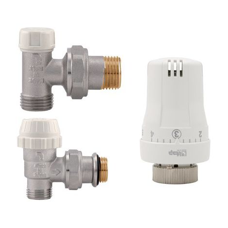 Kit Termostatico Valvola con Detentore 995 Itap 3 Pezzi